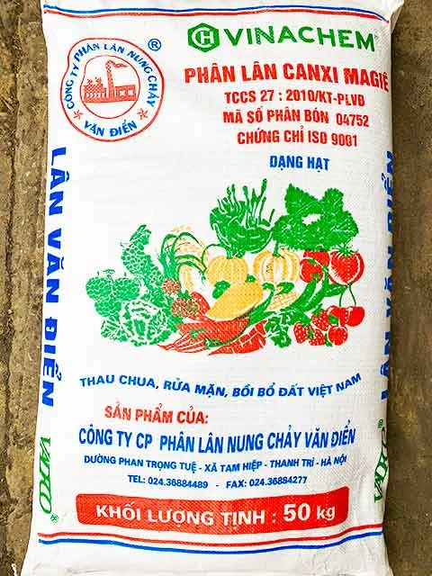 Sản phẩm Phân Lân Canxi Magie2 — Công Ty Cổ Phần Phân Lân Nung Chảy Văn Điển — MST 0100103143