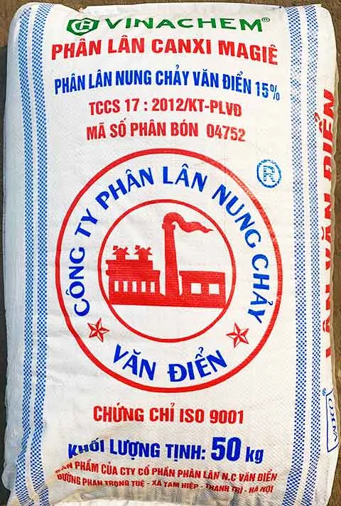 Sản phẩm Phân Lân Nung Chảy Dạng Mịn3 — Công Ty Cổ Phần Phân Lân Nung Chảy Văn Điển — MST 0100103143
