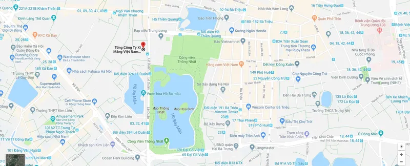 Sản phẩm vicem map — Tổng Công Ty Xi Măng Việt Nam — MST 0100106320