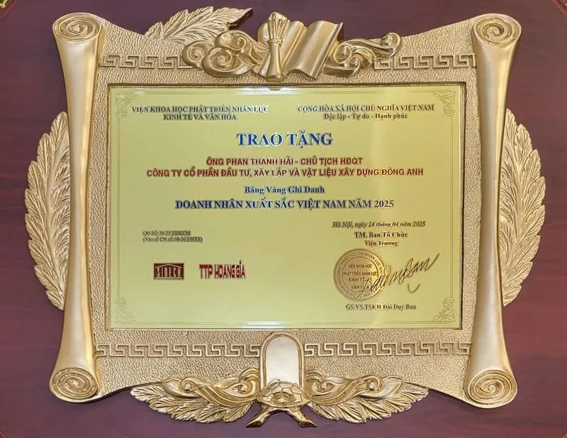 Sản phẩm doanh nhan 1 — Công Ty CP Đầu Tư Xây Lắp Và Vật Liệu Xây Dựng Đông Anh — MST 0100106384
