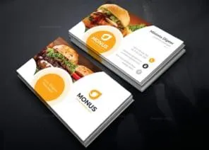Sản phẩm Burger Business Card Design Template 2 296x212 — In Ấn Đức Dũng - Công Ty TNHH In Bao Bì Đức Dũng — MST 0100979759