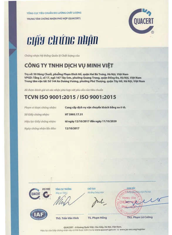 Sản phẩm iso — Công Ty TNHH Dịch Vụ Minh Việt — MST 0100981892