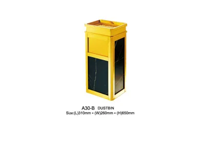 Sản phẩm thung rac khach san inox da hoa cuong A30B — Công Ty TNHH Xây Lắp & Thương Mại Quốc Tế Thiên Phúc — MST 0101066695