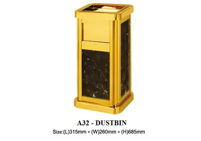 Sản phẩm thung rac khach san inox da hoa cuong A32 — Công Ty TNHH Xây Lắp & Thương Mại Quốc Tế Thiên Phúc — MST 0101066695