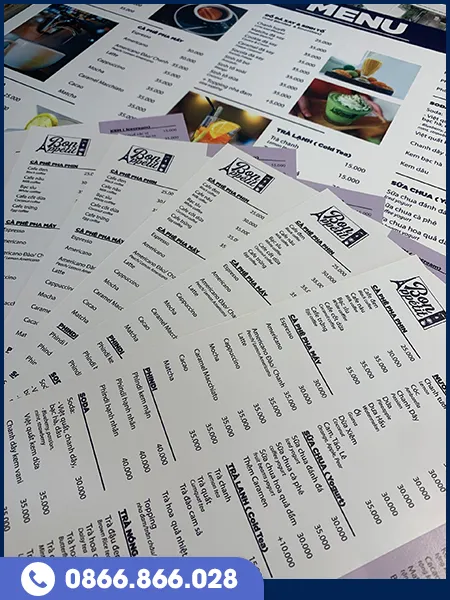 Sản phẩm menu (1) — In Ấn Thắng Lợi - Công Ty TNHH In Bao Bì Thắng Lợi — MST 0101119072