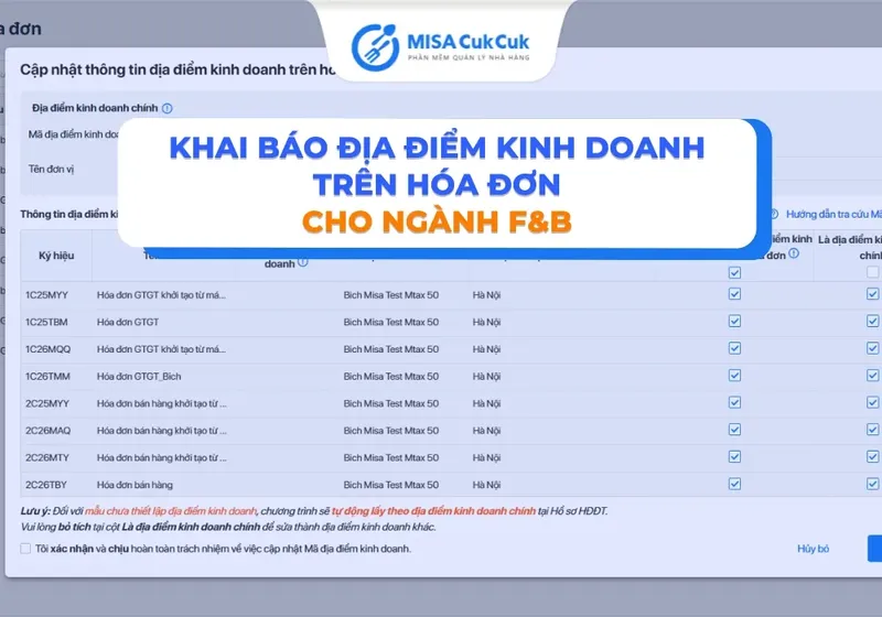 Sản phẩm khai bao dia diem kinh doanh cho nganh fnb thumb — Công Ty Cổ Phần Misa — MST 0101243150