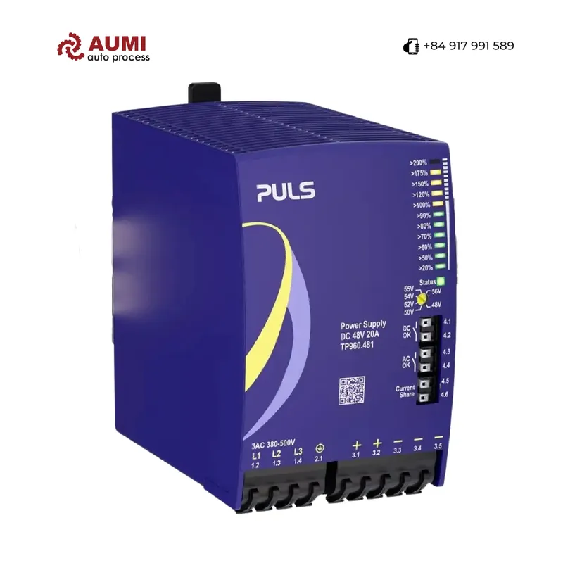 Sản phẩm PULS tp960 481 AUMI 01 — Công Ty TNHH Thiết Bị Công Nghiệp Và Tự Động Hóa Aumi — MST 0101324321