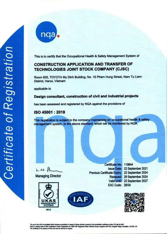Sản phẩm new — Công Ty Cổ Phần ứng Dụng Và Chuyển Giao Công Nghệ Xây Dựng - CJSC — MST 0101338638