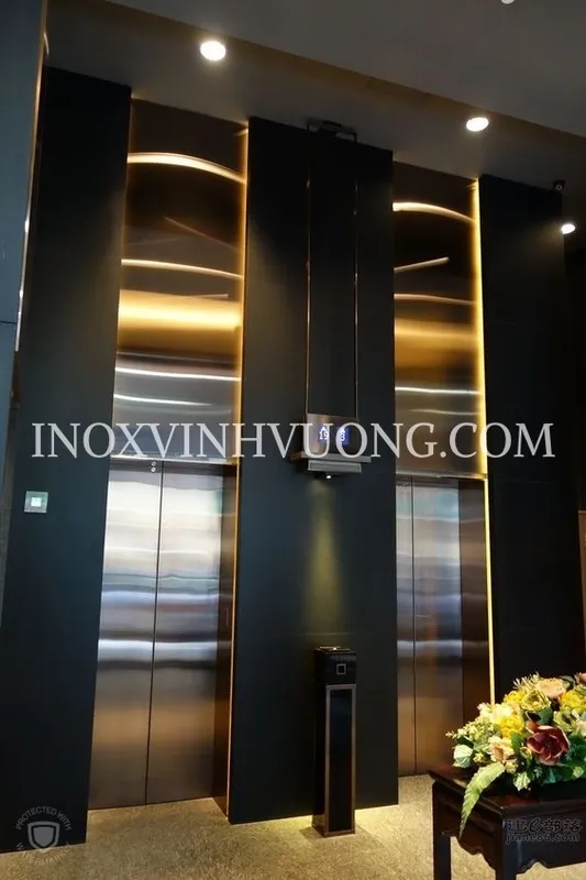 Sản phẩm Ốp thang máy Inox xước Hairline.JPG — Inox Vinh Vượng - Công Ty Cổ Phần Vinh Vượng — MST 0101348770