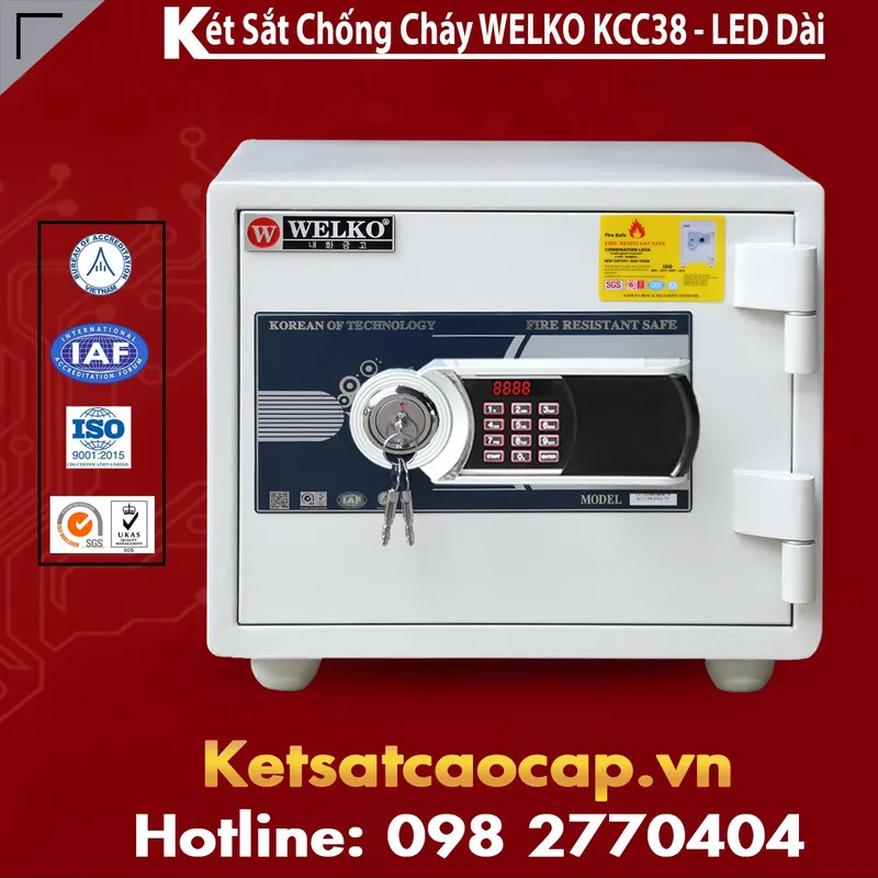 Sản phẩm Ket sat chong chay welko 7700 — Tủ Sắt - Công Ty Cổ Phần Thiết Bị Vật Tư Ngân Hàng Và An Toàn Kho Quỹ Việt Nam — MST 0101391913