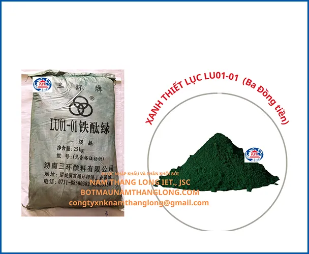 Sản phẩm xanh 3 — Bột Màu Nam Thăng Long - Công Ty Cổ Phần Thương Mại Xuất Nhập Khẩu Nam Thăng
Long — MST 0101431179