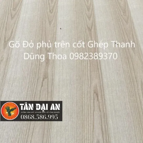 Sản phẩm Ghep thanh Cao su phu veneer Go do — Doanh Nghiệp Tư Nhân Tân Đại An — MST 0101561594