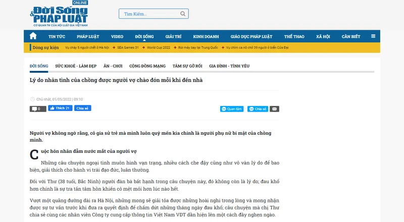 Sản phẩm chong ngoai tinh voi gia su bao phap luat doi song noi ve tham tu vdt a — Công Ty TNHH Cung Cấp Thông Tin Việt Nam — MST 0101611742