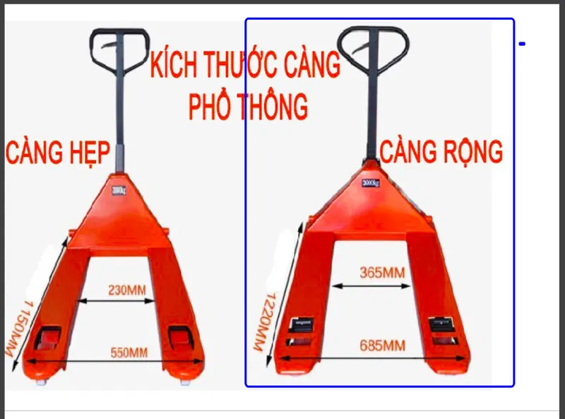 Sản phẩm Kich thuoc xe nang tay — Công Ty Cổ Phần EPIC Việt Nam — MST 0101744118