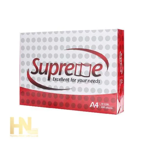 Sản phẩm giay supreme A4 70gsm — Công Ty TNHH Hoàng Ngọc Lan — MST 0101843817