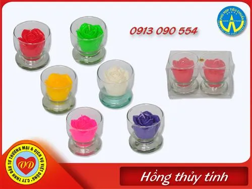 Sản phẩm 106 hong coc thuy tinh 14 sm — Nến Việt Dũng - Công Ty TNHH Đầu Tư Thương Mại & Dịch Vụ Việt Dũng — MST 0101892652