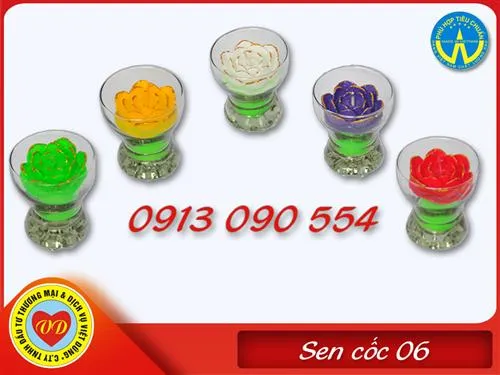 Sản phẩm 75 sen coc 06 sm — Nến Việt Dũng - Công Ty TNHH Đầu Tư Thương Mại & Dịch Vụ Việt Dũng — MST 0101892652