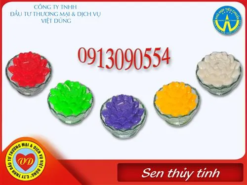Sản phẩm 77 sen thuy tinh sm — Nến Việt Dũng - Công Ty TNHH Đầu Tư Thương Mại & Dịch Vụ Việt Dũng — MST 0101892652