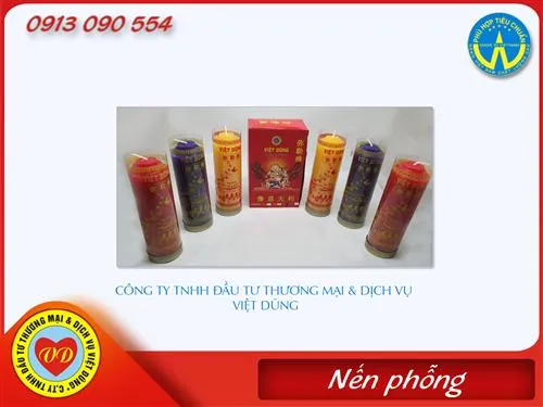 Sản phẩm 83 nen phong sm — Nến Việt Dũng - Công Ty TNHH Đầu Tư Thương Mại & Dịch Vụ Việt Dũng — MST 0101892652