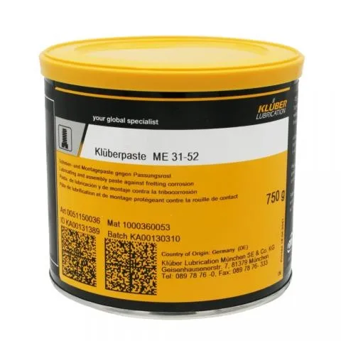 Sản phẩm thumb_1744878874_kluberpaste me 31 52 lubricating and assembly paste 750g 001 — Công Ty TNHH Thương Mại Yên Hưng — MST 0101912588