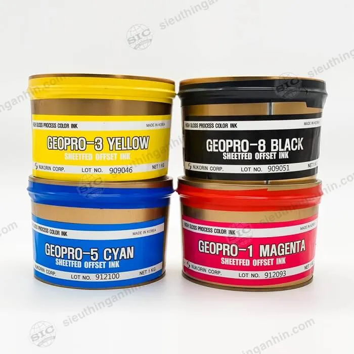 Sản phẩm Muc in Offset Geopro Han Quoc CMYK sieuthinganhin.com SIC — Thiết Bị In SIC - Công Ty Cổ Phần Xuất Nhập Khẩu Ngành In SIC — MST 0101975919