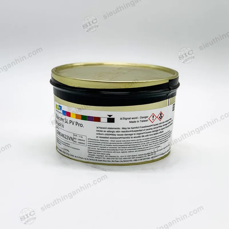 Sản phẩm Muc in Offset Daicure SL PV Pro DIC Z Black sieuthinganhin.com SIC — Thiết Bị In SIC - Công Ty Cổ Phần Xuất Nhập Khẩu Ngành In SIC — MST 0101975919