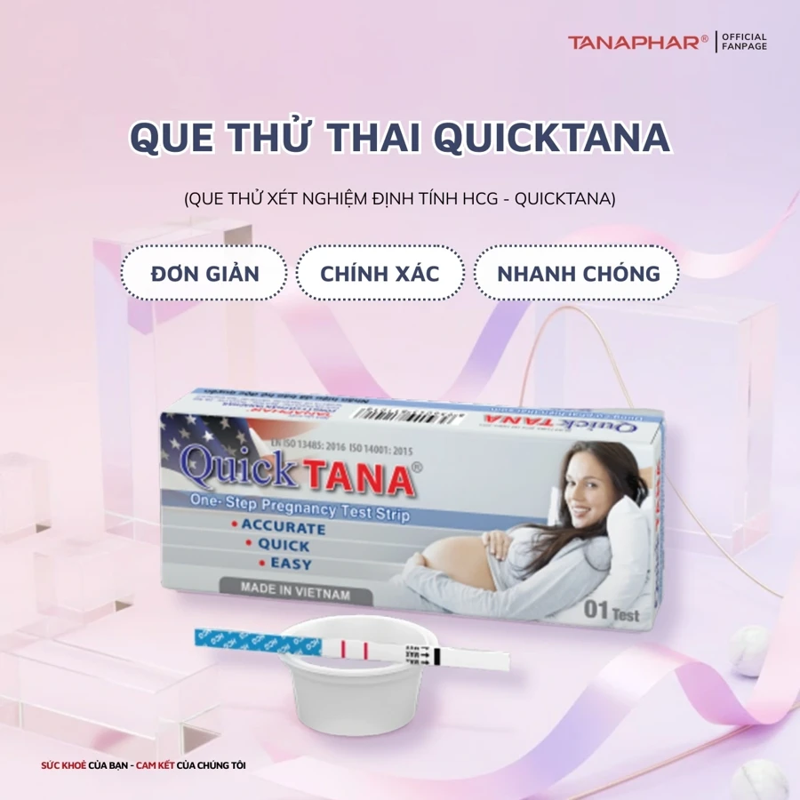 Sản phẩm que thu thai quicktana avt medium — Công Ty Cổ Phần TANAPHAR — MST 0101988259