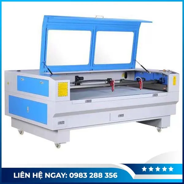 Sản phẩm May laser VDIAO 1610 2 dau 80w — Máy Cắt Khắc Hưng Thịnh - Công Ty TNHH Thương Mại Và Xuất Nhập Khẩu Hưng Thịnh — MST 0102003338
