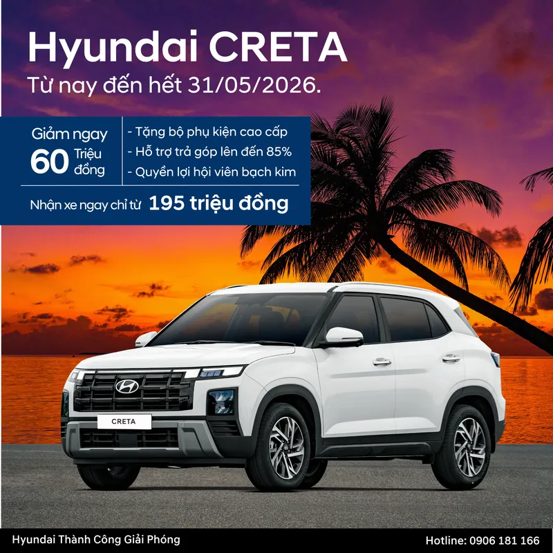 Sản phẩm Mien phi 6 — Công Ty Cổ Phần Ô Tô Hyundai Giải Phóng — MST 0102055174