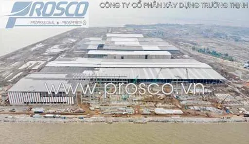 Sản phẩm 1. Dự án Tổ hợp sản xuất Ô tô vinfast — Sàn Deck PROSCO - Công Ty Cổ Phần Xây Dựng Trường Thịnh — MST 0102345860