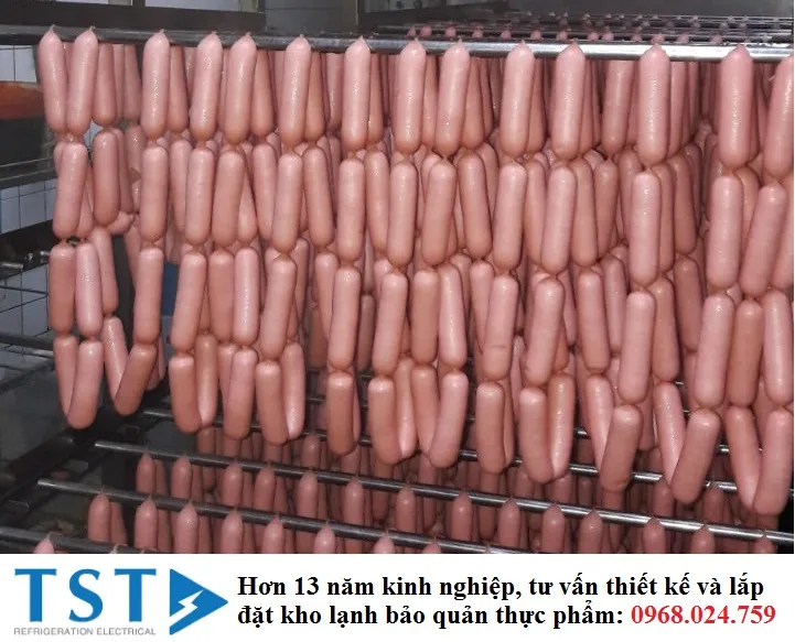 Sản phẩm thiet ke kho lanh bao quan xuc xich — Công Ty Cổ Phần Điện Lạnh TST — MST 0102460013