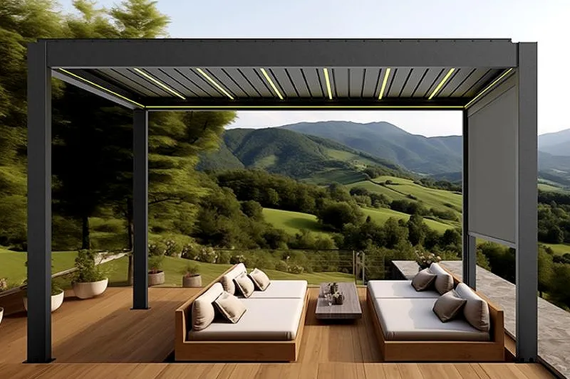Sản phẩm MAI PERGOLA NHOM LAT LA TU DONG — Công Ty TNHH Nhà Tự Động Việt Nam — MST 0102549279
