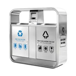 Sản phẩm htx thùng rác đường phố 2 ngăn inox hti2n gt03 20 — Công Ty Cổ Phần Thương Mại Và Dịch Vụ Hành Tinh Xanh — MST 0102619430