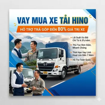 Sản phẩm vay mua xe tải hino_thumb_350 — Công Ty TNHH Ô Tô Và Thiết Bị Chuyên Dùng Sao Bắc — MST 0102637648
