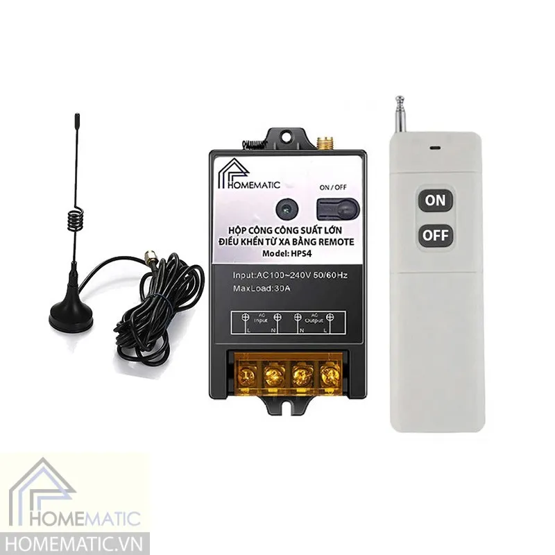 Sản phẩm homematic.vn_bo cong tac 30a dieu khien bang remote tam xa 3km hps47 — Công Ty TNHH Công Nghệ Batto — MST 0102647646