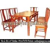 Sản phẩm bo ban ghe an chu nhat bga 07 — Công Ty Cổ Phần Thương Mại Và Nội Thất Gia Nguyễn — MST 0102901412