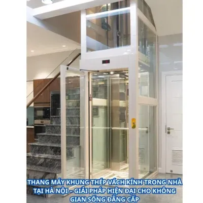 Sản phẩm THANG MAY KHUNG THEP VACH KINH TRONG NHA TAI HA NOI GIAI PHAP HIEN DAI CHO KHONG GIAN SONG DANG CAP 400x400 — Thang Máy TAIYO - Công Ty TNHH MTV Thang Máy TAIYO Việt Nam — MST 0102904413