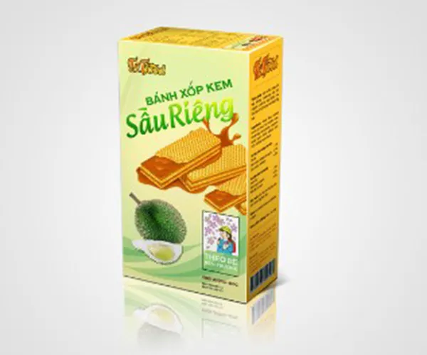 Sản phẩm hop banh xop kem sau rieng — Bao Bì Việt Đức - Công Ty TNHH Công Nghệ In Và Bao Bì Việt - Đức — MST 0103124247