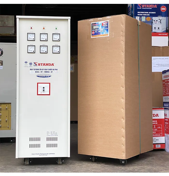 Sản phẩm on ap standa 100kva 3 pha day dong 100 chinh hang — ổn áp, Biến áp Standa - Công Ty Cổ Phần Thương Mại Và Sản Xuất Redsun — MST 0103939779