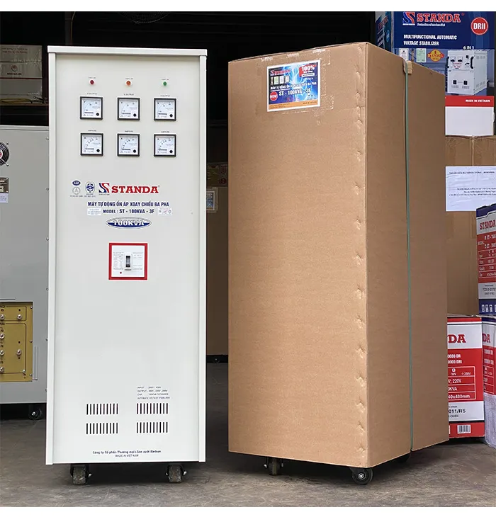 Sản phẩm kiem tra may on ap standa 100kva 3 pha truoc khi xuat xuong — ổn áp, Biến áp Standa - Công Ty Cổ Phần Thương Mại Và Sản Xuất Redsun — MST 0103939779