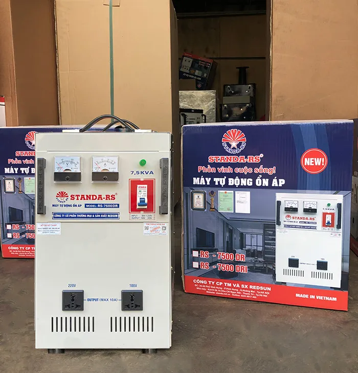 Sản phẩm on ap standa rs 7 5kva dai 50v 250v day dong — ổn áp, Biến áp Standa - Công Ty Cổ Phần Thương Mại Và Sản Xuất Redsun — MST 0103939779