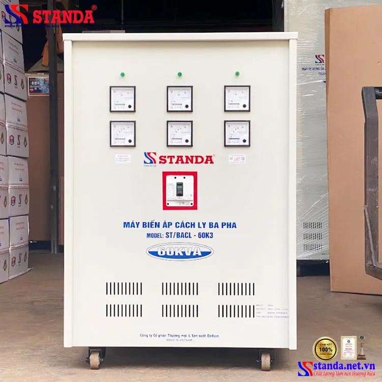 Sản phẩm bien ap cach ly Standa 60KVA dien ap 380V 380V 210V 173V — ổn áp, Biến áp Standa - Công Ty Cổ Phần Thương Mại Và Sản Xuất Redsun — MST 0103939779