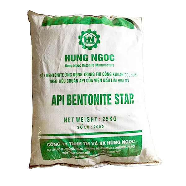 Sản phẩm API Bentonite Star (Bentonite khoan coc nhoi) — Bột Bentonite Hùng Ngọc - Công Ty TNHH Thương Mại Và Sản Xuất Hùng Ngọc — MST 0104091788