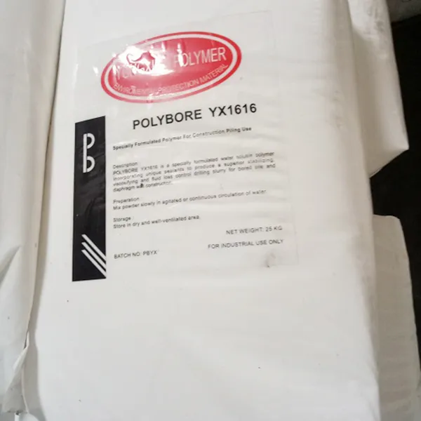 Sản phẩm POLYMER YX 1616 — Bột Bentonite Hùng Ngọc - Công Ty TNHH Thương Mại Và Sản Xuất Hùng Ngọc — MST 0104091788