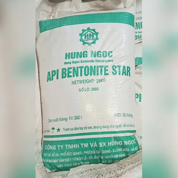Sản phẩm api betonite star — Bột Bentonite Hùng Ngọc - Công Ty TNHH Thương Mại Và Sản Xuất Hùng Ngọc — MST 0104091788