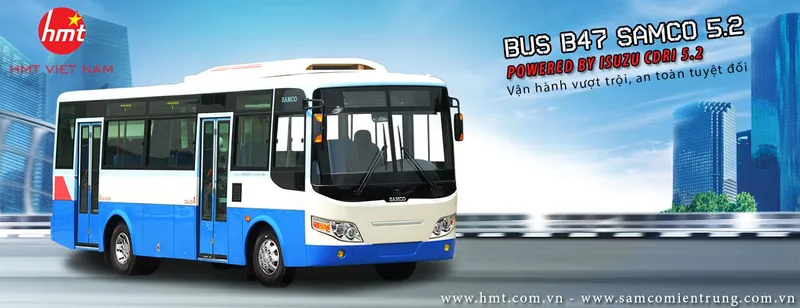 Sản phẩm xe bus b47 samco — Công Ty CP Quốc Tế HMT Việt Nam — MST 0104095870