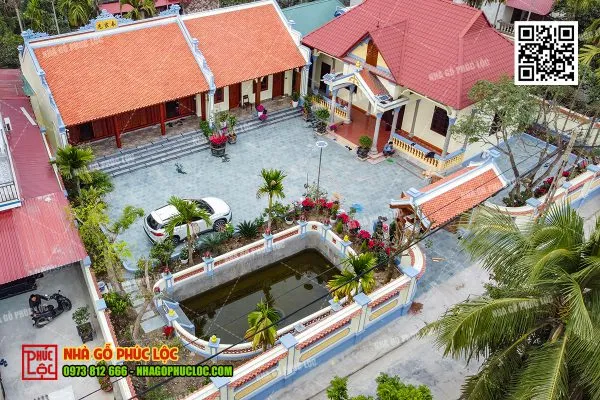Sản phẩm nha tho go 3 gian san vuon 37 600x400 — Nhà Gỗ Phúc Lộc - Công Ty TNHH Làm Nhà Việt — MST 0104147085
