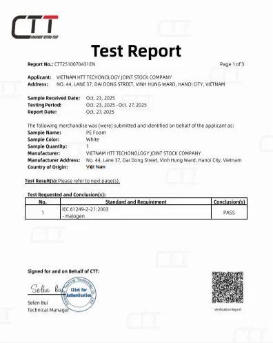 Sản phẩm testhalogen httvn — Công Ty Cổ Phần Công Nghệ HTT Việt Nam — MST 0104153106