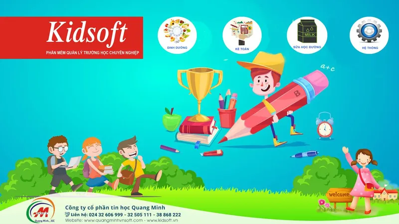 Sản phẩm GIAODIENTIEUHOC1 — Phần Mềm Kidsoft - Công Ty Cổ Phần Tin Học Quang Minh — MST 0104176093