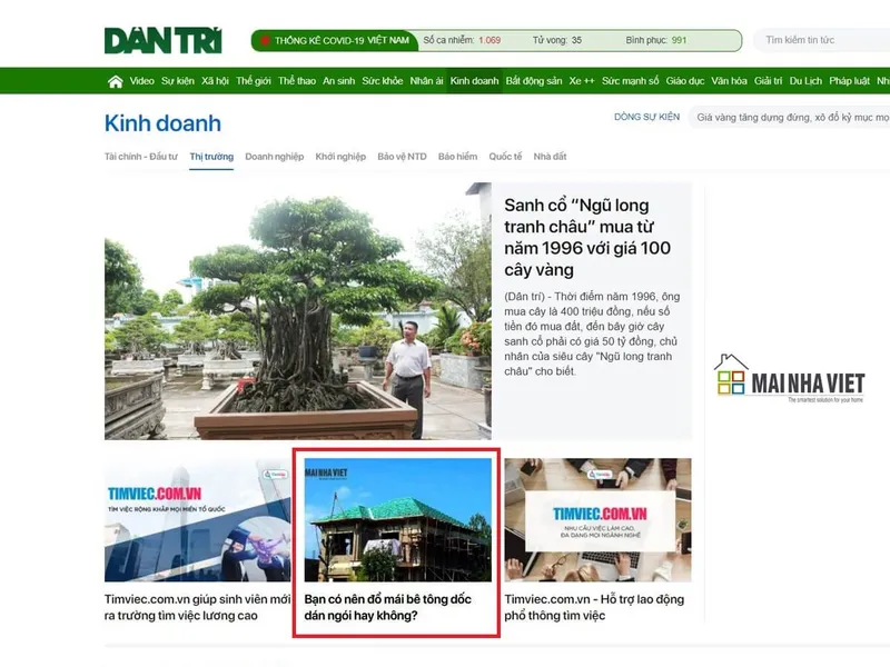 Sản phẩm mai nha viet — Công Ty Cổ Phần Mái Nhà Việt — MST 0104278419